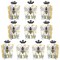 Big Dot of Happiness Little Bumblebee - Table Decorations - Bee Baby Shower or Birthday Party Fold and Flare Centerpieces - 10 Count